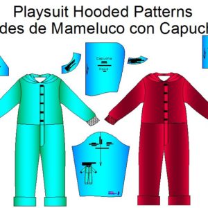 Moldes de mameluco manga larga