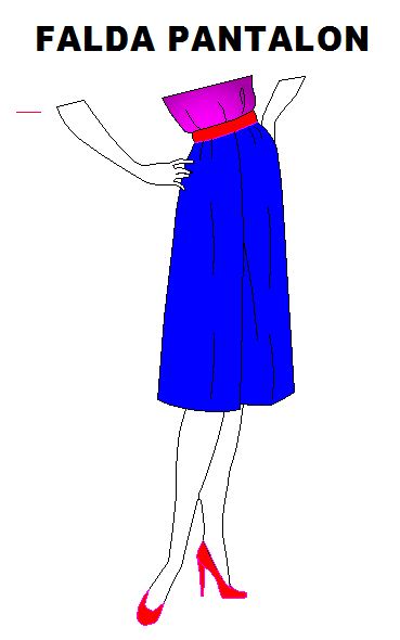Kit para diseñar falda pantalón de dama