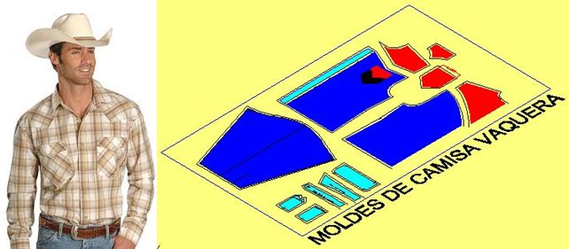 Moldes para cofeccionar camisas vaqueras