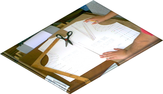 patrones base para elaborar diseños o modleos de prendas femeninas.