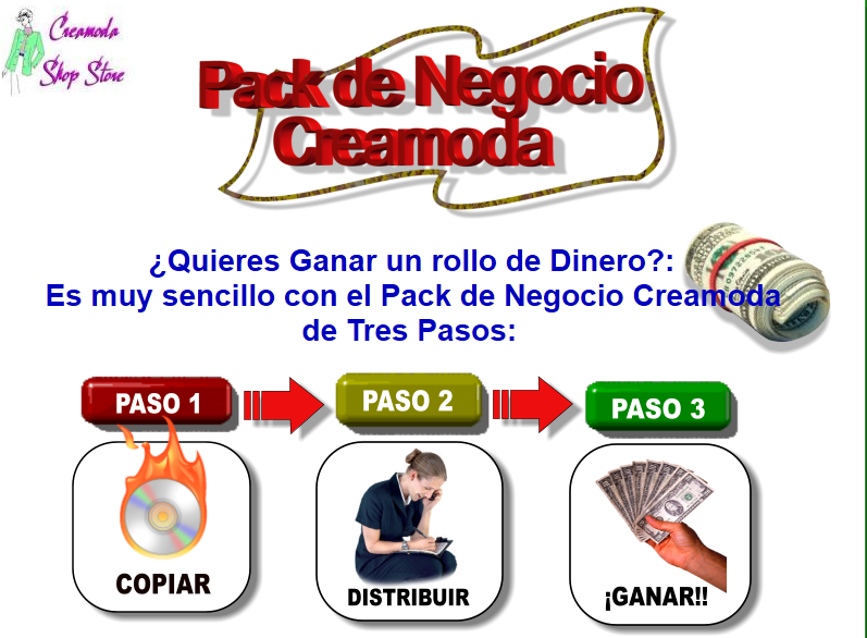 Gana dinero con  nuestro material de Paronaje Creamoda