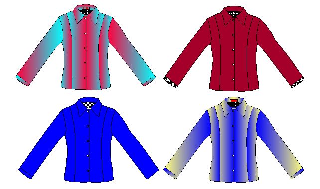 Moldes de blusas complementarias de trajes sastre