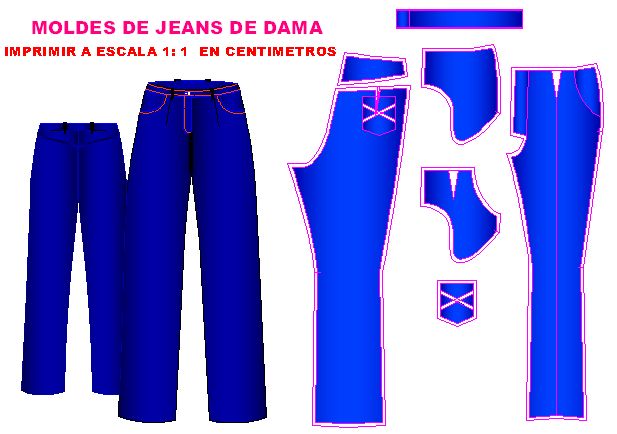 Molderia de Jeans de Dama