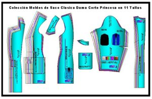 Plantillas de Saco Corte Princesa