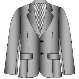 Patrones de saco de caballero en 10 tallas