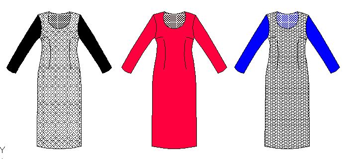 Patrones en tallas completas de vestidos de dama