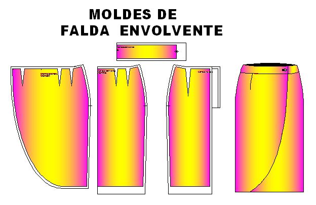 Tallaje de falfa tipo envolvente para mujer