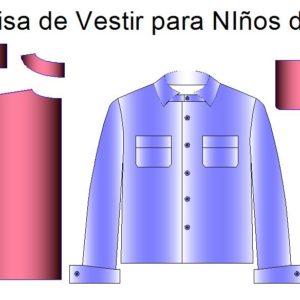 Tallaje de camisa infantil para niños de hasta 3 años de edas
