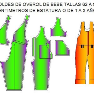 Tallaje de overol infantil