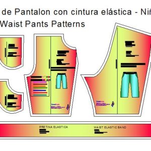 Patrones de pantalon de bebe con elastico en cintura