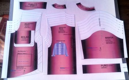 7 Tallas en plantillas de patrones de camisa de bebe