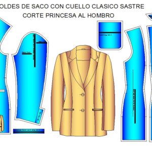 Patrones de Saco Princesa de Dama