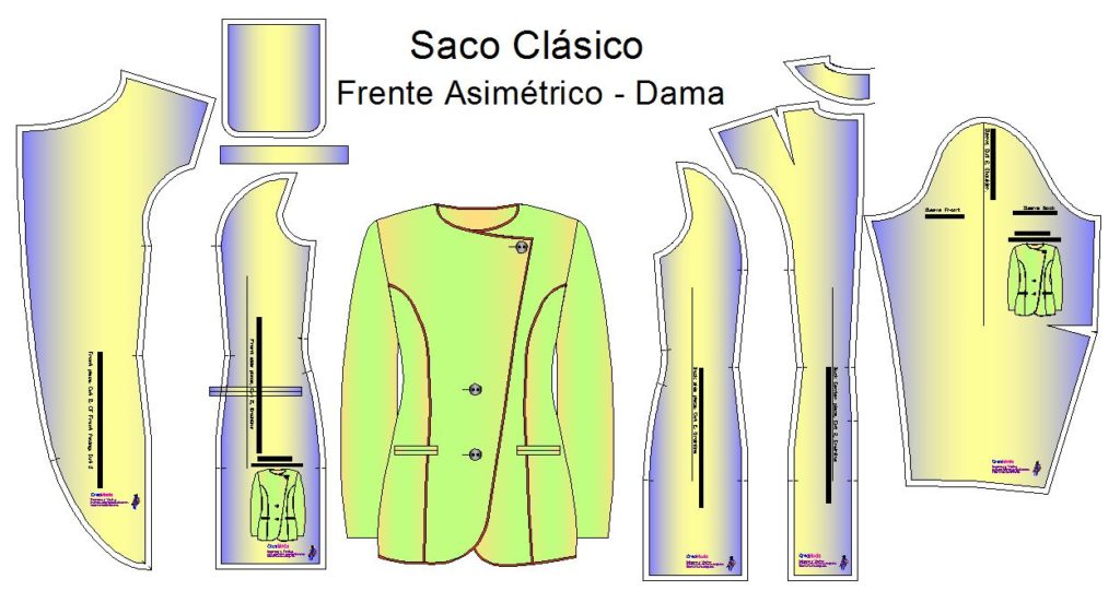 Moldes de sacos asimetricos