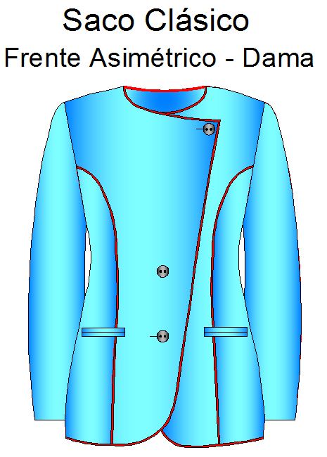 Tallas completas de sacos con frente asimetrico