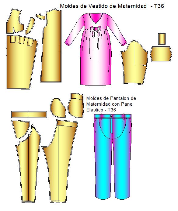 Moldes-de-Vestido-Pantalon-Maternidad