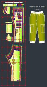 Moldes de pantalon safari de dama