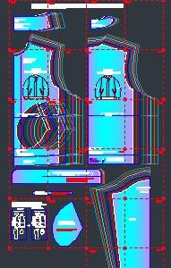 Plantillas de moldes de chamarra sport de dama