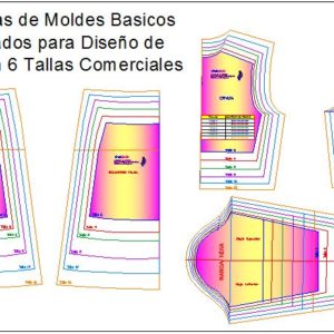 Kit de Plantillas de Moldes Basicos y Vestidos de Niña