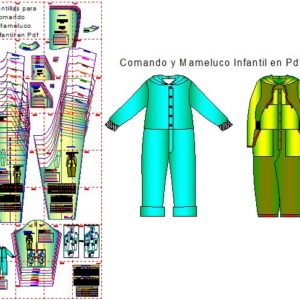 Plantillas de moldes de Comando y Mameluco Infantil