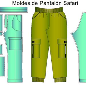 Pantalón tipo safari