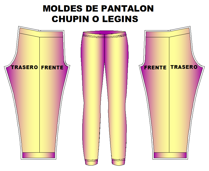 Moldes de pantalon leggyns
